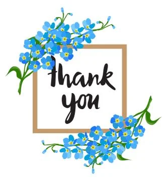 Vector thank you card Stock Illustration