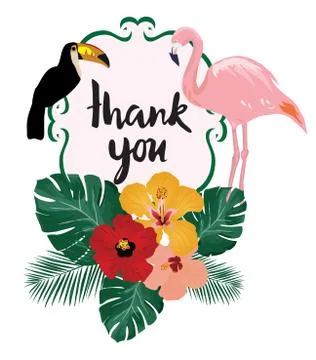 Vector thank you card Stock Illustration