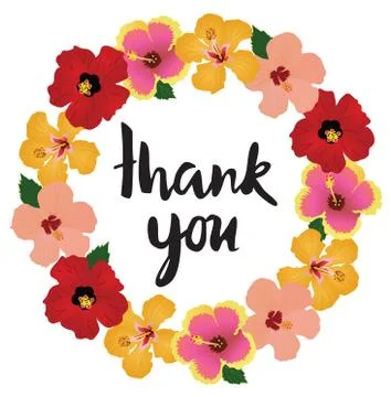 Vector Thank You Card Stock Illustration