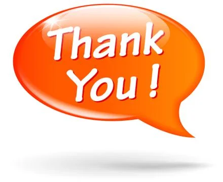 Vector thanks speech bubble Stock Illustration