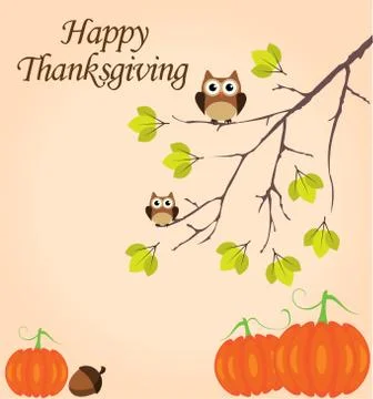 Vector Thanksgiving Background Stock Illustration