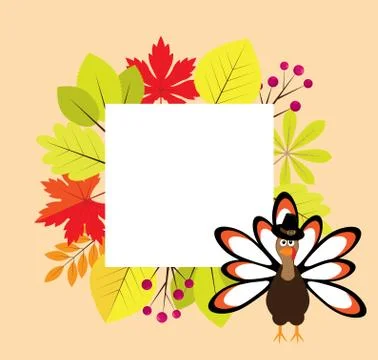 Vector Thanksgiving Frame Stock Illustration