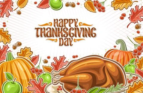 Vector Thanksgiving Greeting Card イラスト素材