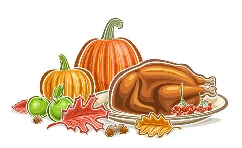 Vector Thanksgiving Logo Stock Illustration