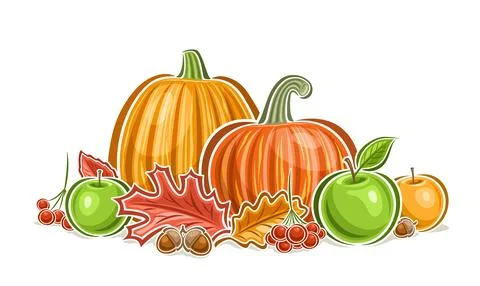 Vector Thanksgiving Logo Stock Illustration