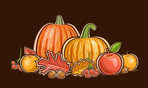 Vector Thanksgiving Logo Illustration