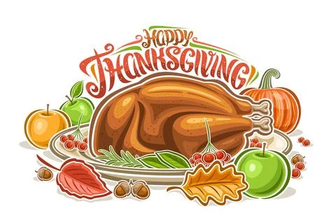 Vector Thanksgiving Logo Ilustración de archivo