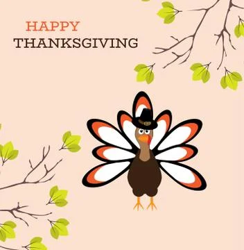 Vector Thanksgiving Turkey Illustrazione stock