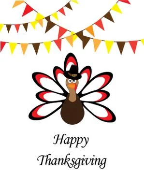 Vector Thansgiving Turkey Stock Illustration