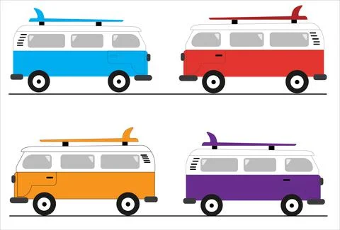 Vector theme of Caravan Road trip, Adventure, Trailering, Camping, outdoor re Stock Illustration