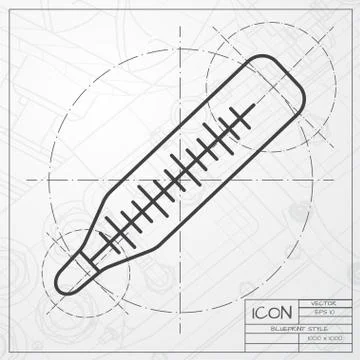 Vector thermometer icon Stock Illustration