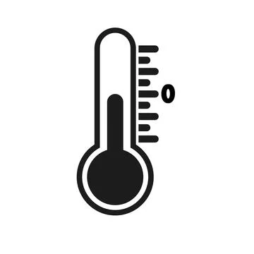 Vector thermometer icon. Temperature. Temperature. Hot, heat, cold cold, froz Stock Illustration
