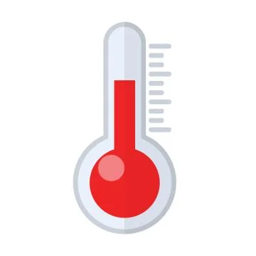 Vector thermometer web icon, stock illustration Stock Illustration