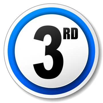 Vector third icon Stock Illustration
