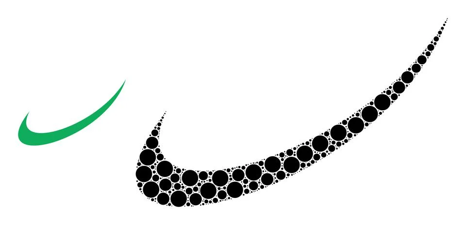 Vector Tick Mark Collage of Small Circles Stock Illustration