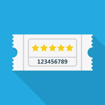 Vector ticket icon Stock Illustration