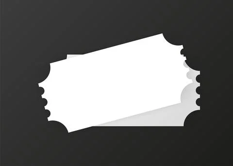 Vector ticket icon. White icon pictogram. Stock-Illustration