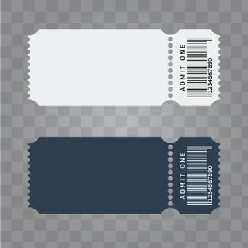 Vector Ticket template design. Trendy blank ticket template layout. Stock Illustration