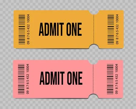 Vector ticket template Stock Illustration