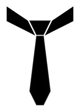 Vector tie isolated over white background Stock Illustration