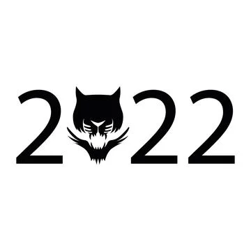 Vector tiger 2022. Year of the tiger 2022. Stock Illustration