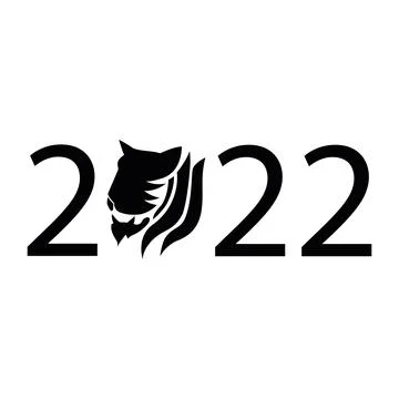 Vector tiger 2022. Year of the tiger 2022. Stock Illustration