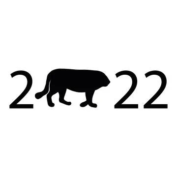 Vector tiger 2022. Year of the tiger 2022. Stock Illustration