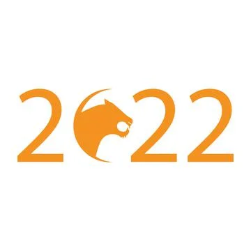 Vector tiger 2022. Year of the tiger 2022. Stock Illustration