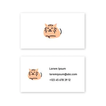 Vector tiger in bold line style . Editable illustration Stock Illustration