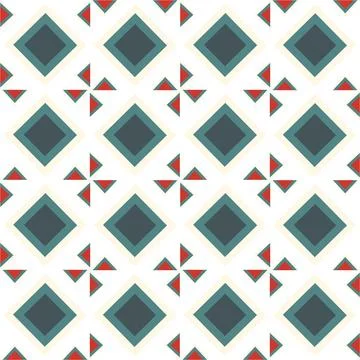 Vector tile geometric seamless tile pattern イラスト素材