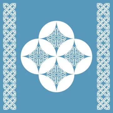 Vector tile pattern Stock Illustration