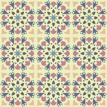 Vector tile seamless pattern background. Stock Illustration