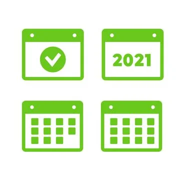 Vector time and Calendar icons isolated. Calendar vector sign Stock Illustration