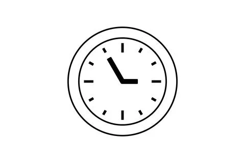 Vector Time and Clock icon. analog clock icon symbol. Circle arrow icon. Vect Illustrazione stock