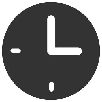 Vector Time Flat Icon Image Stock Illustration