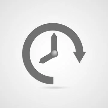 Vector time icon. Stock Illustration