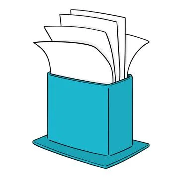 Vector of tissue paper Stock Illustration