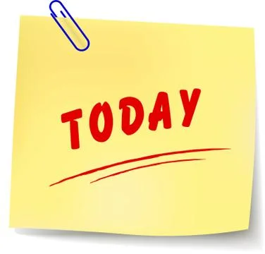 Vector today message Stock Illustration