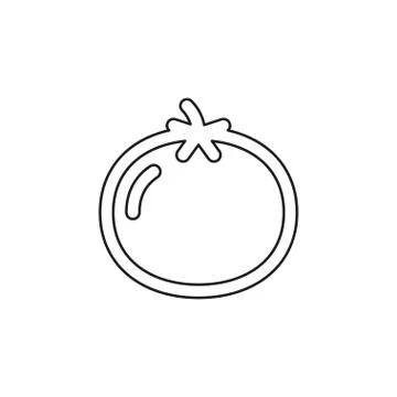Vector tomato illustration, vegetarian Stock-Illustration