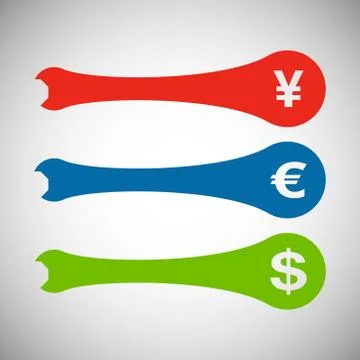 Vector tools color set eps Stock Illustration