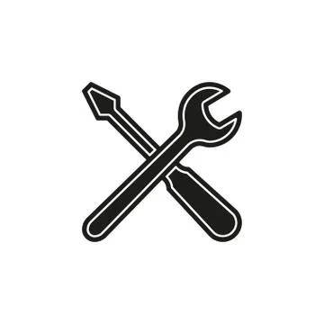 Vector tools sign - maintenance symbol - repair sign Stock Illustration