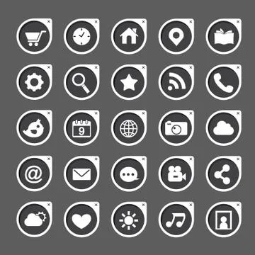 Vector tools for web and mobile Stock Illustration