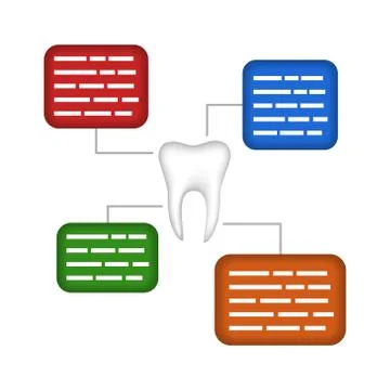 Vector tooth diagram  Stock Illustration