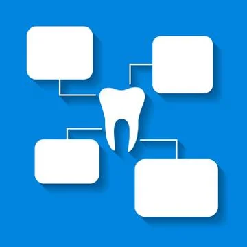 Vector tooth diagram  Stock Illustration