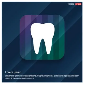 Vector Tooth Icon Stock Illustration