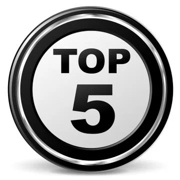 Vector top five icon Stock Illustration