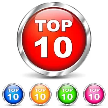 Vector top ten icons Stock Illustration
