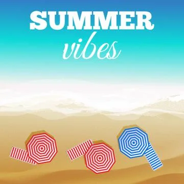 Vector top view of a beach Stock Illustration