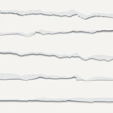 Vector torn pieces of paper. Stock Illustration