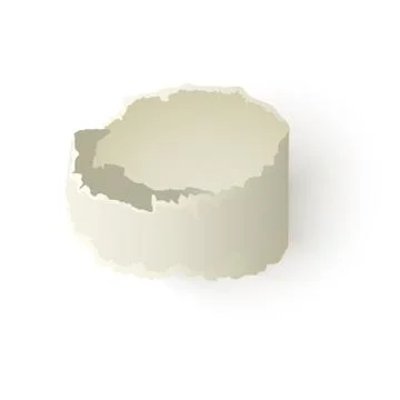 Vector torn twisted paper with ripped edges Stock Illustration